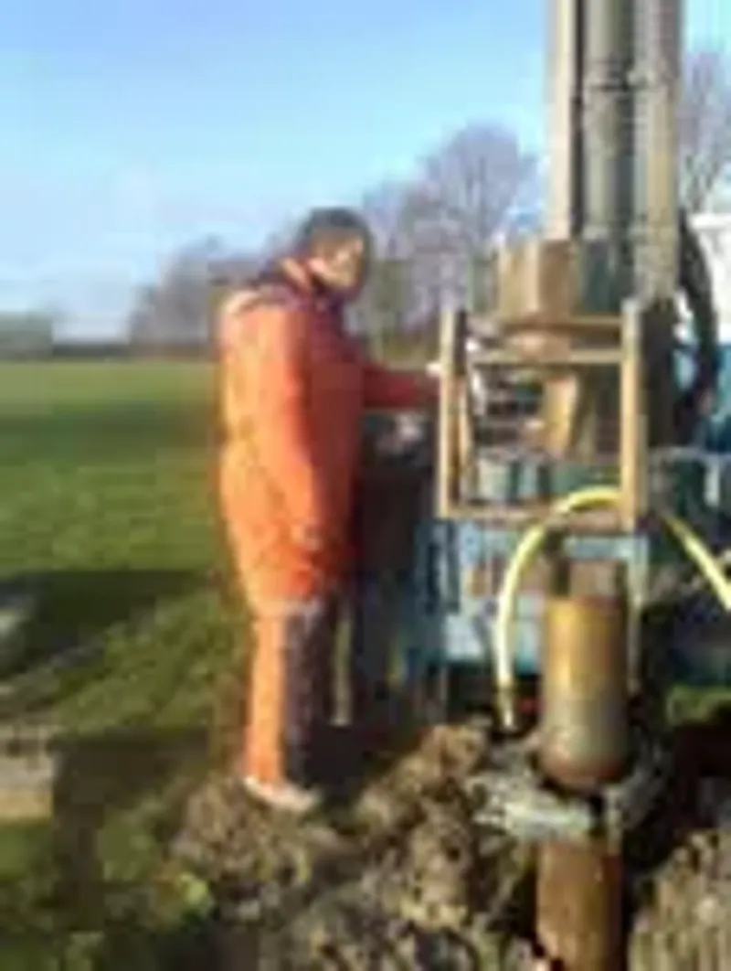 Milieuboring met boorinstallatie