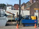Boorwerkzaamheden op parkeerterrein