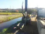 Boorwerkzaamheden nabij water
